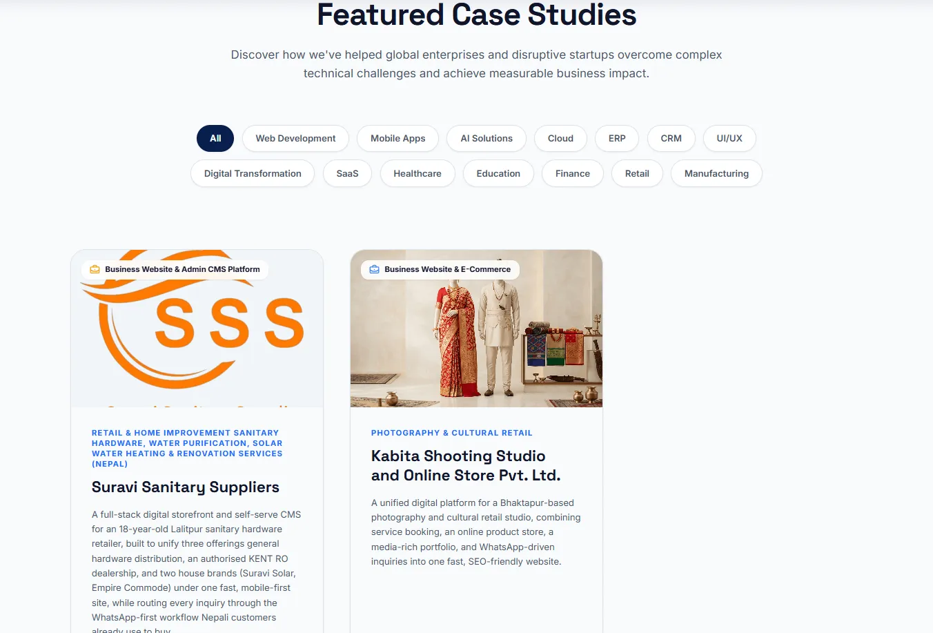 Navya featured case studies section